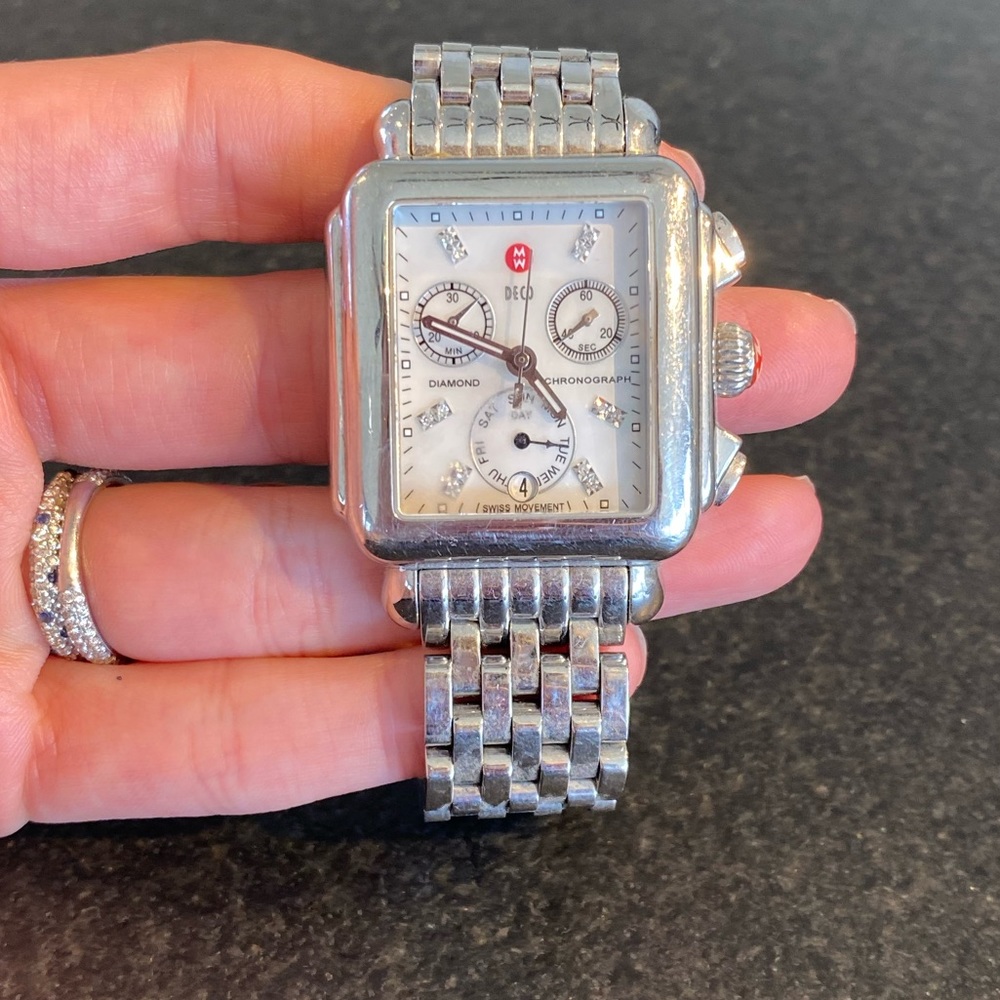 Michele Deco Diamond Dial Watch - One size